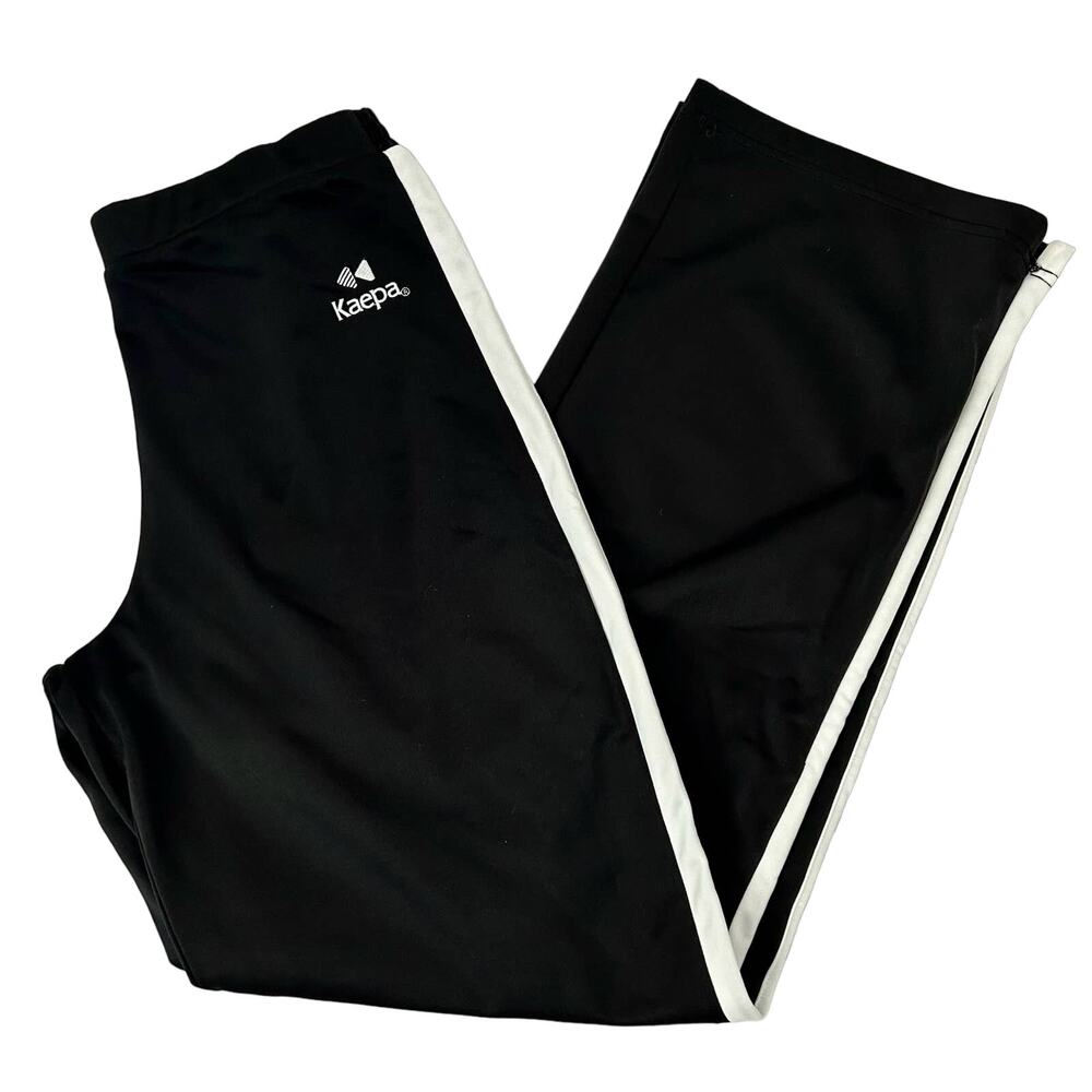 Kaepa warm up athletic pants side stripe lounge straight leg sports activewear L